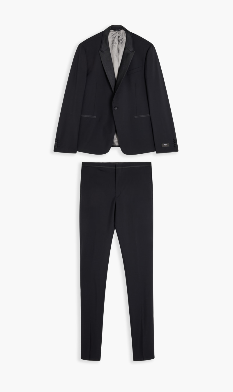 

Gents 1 Button Evening Suit, Black