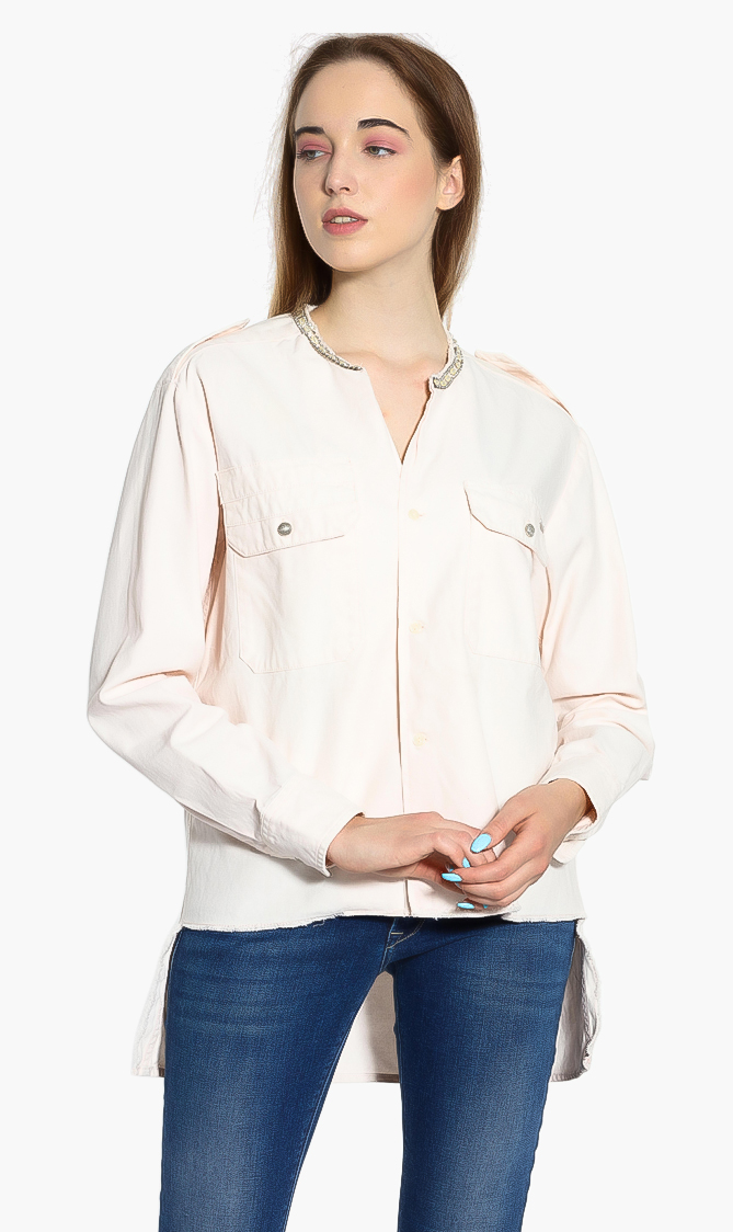 

Replay Embellished Denim Shirt