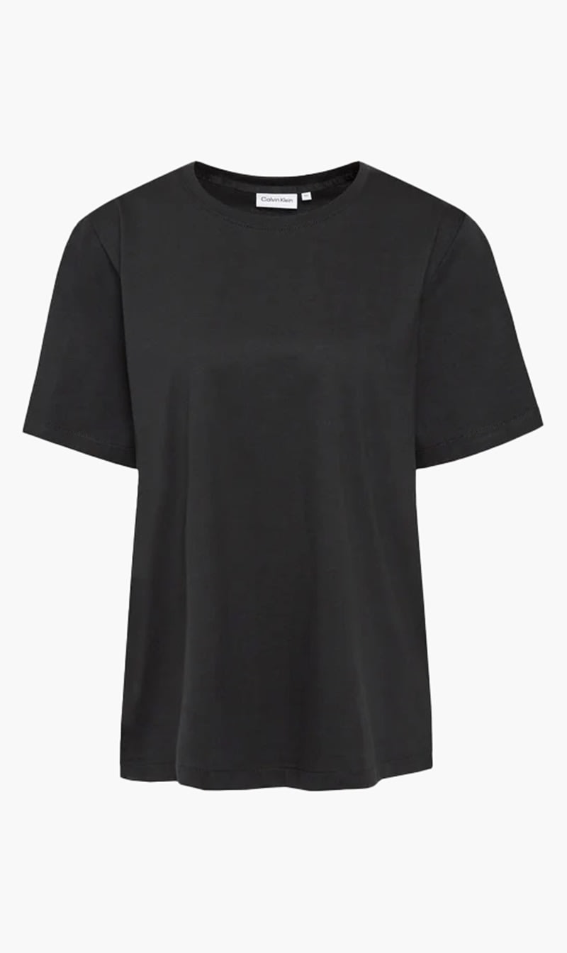 

Calvin Klein Black Smooth Cotton Crew N for Women | The Deal Outlet