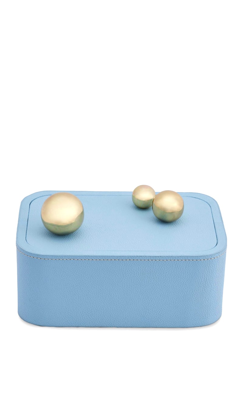 

Jnr St Germain Leather Box - Blue