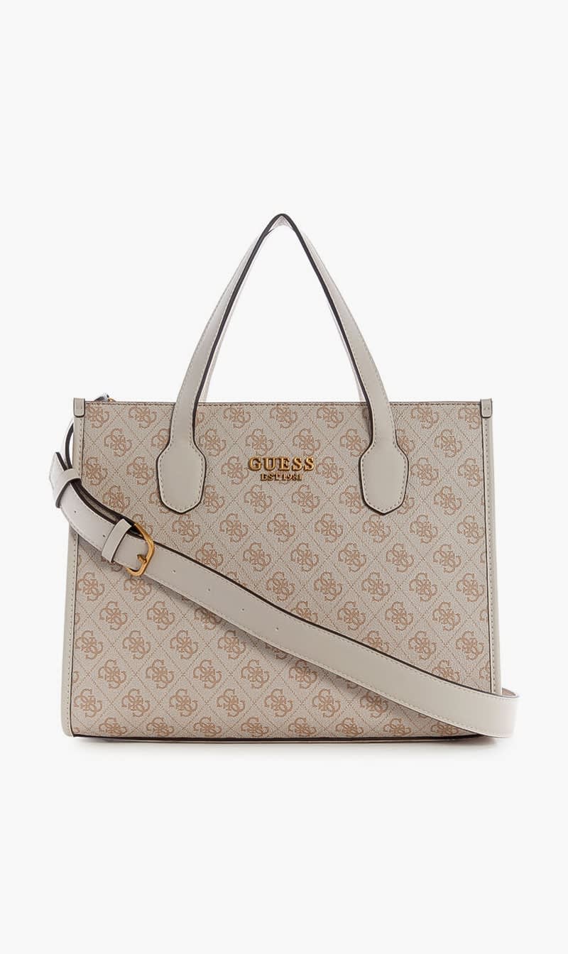 

Guess Grey Silvana Small Tote Bag for Women | The Deal Outlet