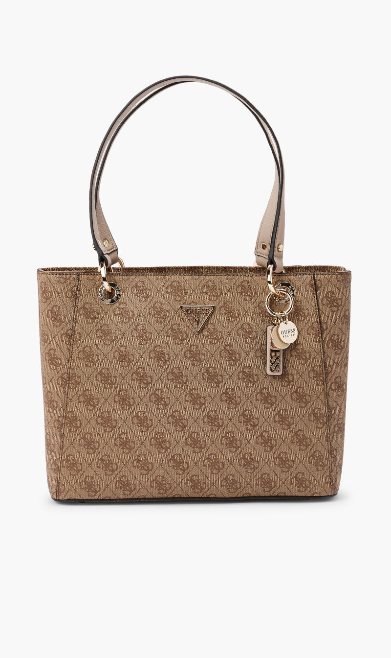 

Guess Beige Noelle Small Noel Tote for Women | The Deal Outlet