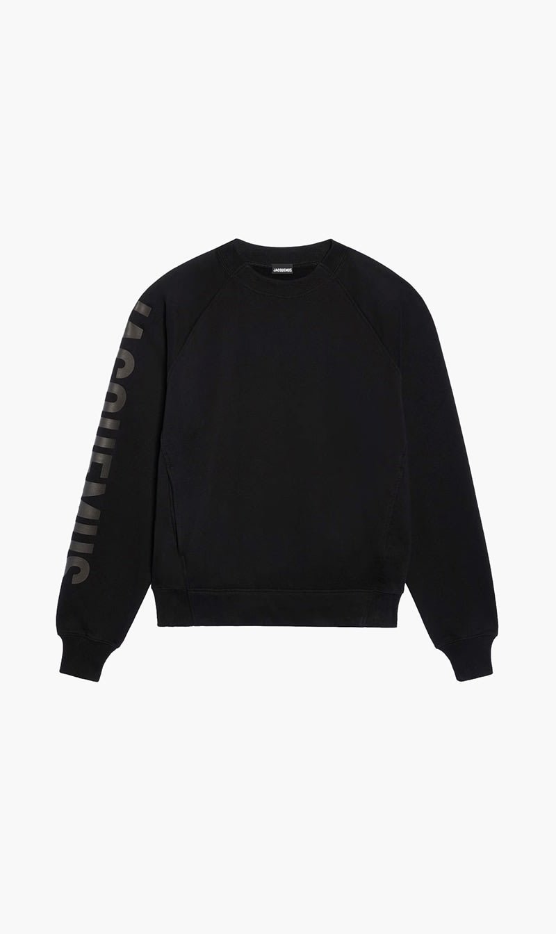 

Jacquemus Black Le Sweatshirt Typo Sweatshirt for Men | The Deal Outlet
