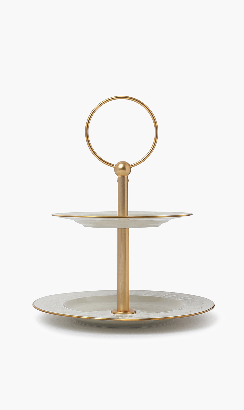 

Villari Peacock 2-tier Cake Stand