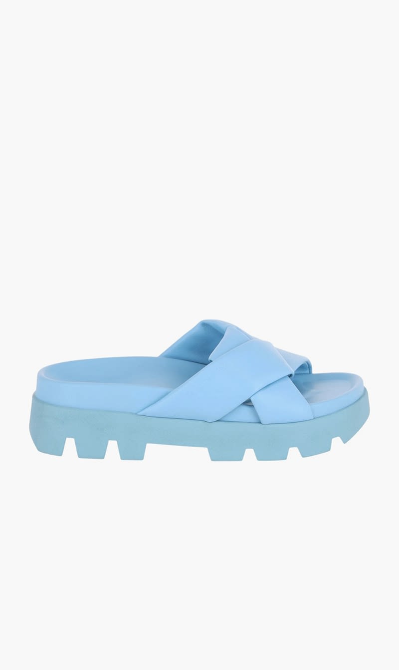 

Salvatore Ferragamo Blue Slide for Women | The Deal Outlet