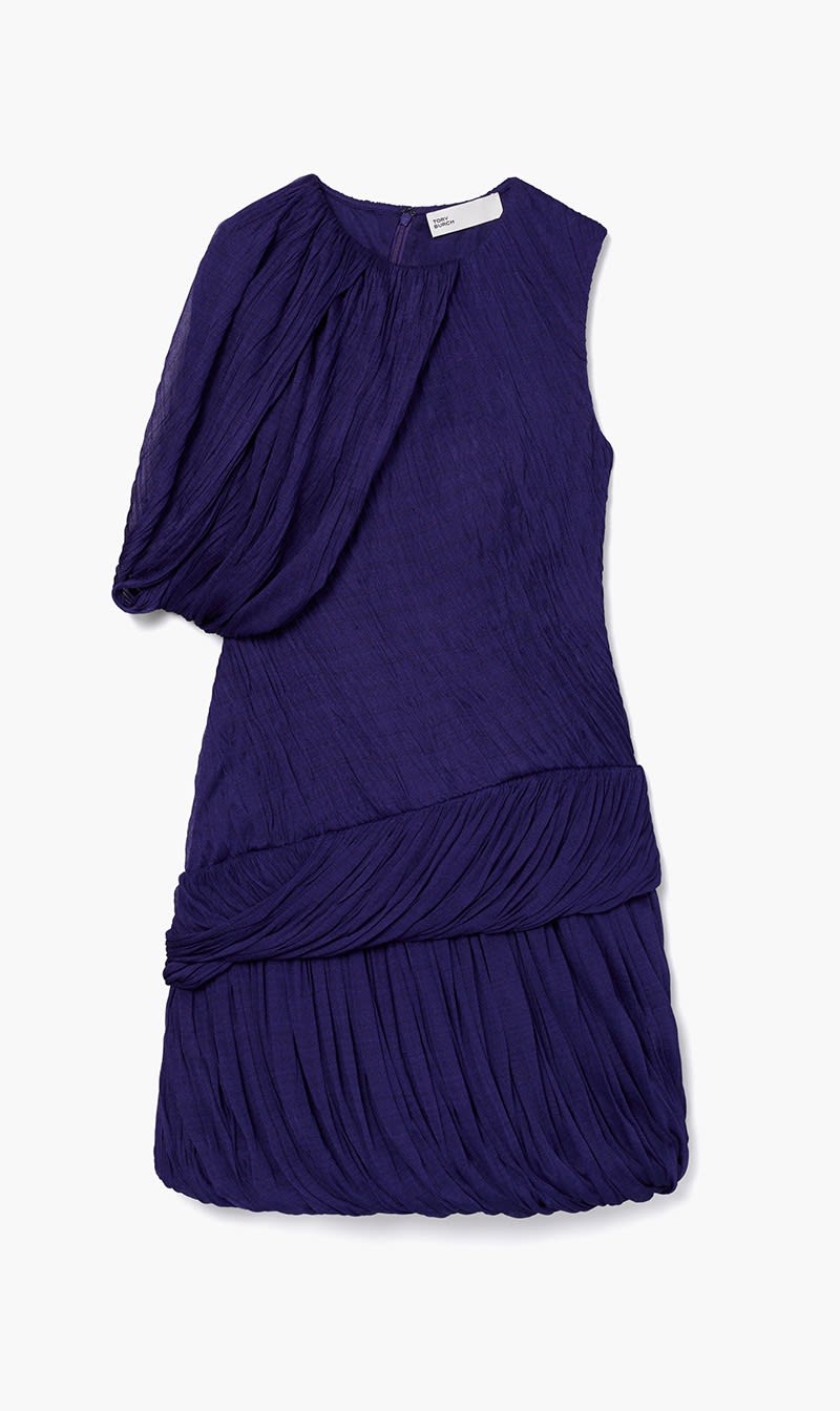 

Tory Burch Purple Silk Jersey Dress for Women | The Deal Outlet