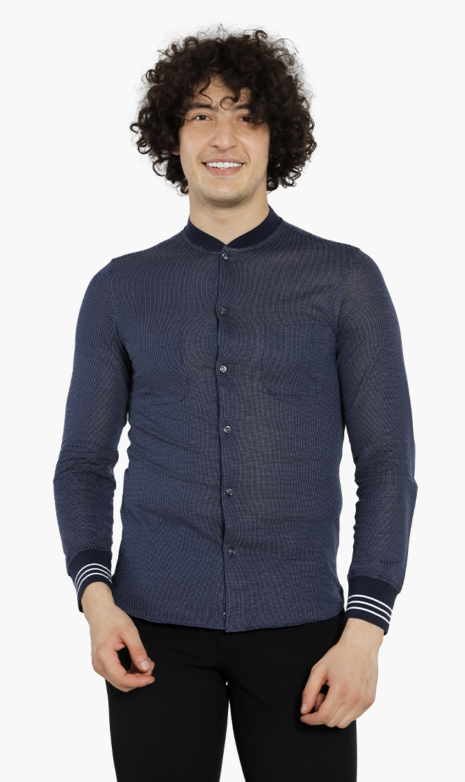 

Emporio Armani Jacquard Long Sleeves Shirt