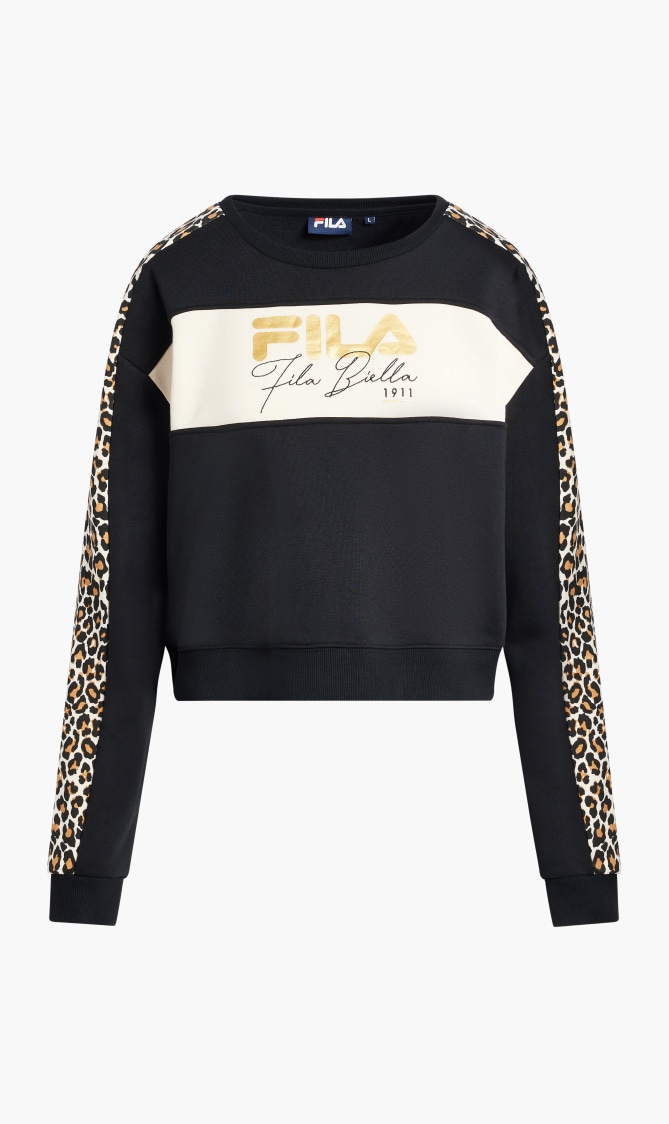 

Arabella Crew Neck Sweatshirt, Black