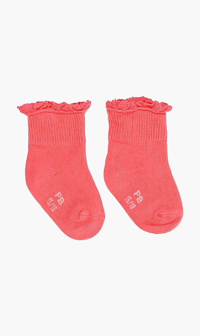 

Petit Bateau Pink Cotton-blend Sock for Girls | The Deal Outlet