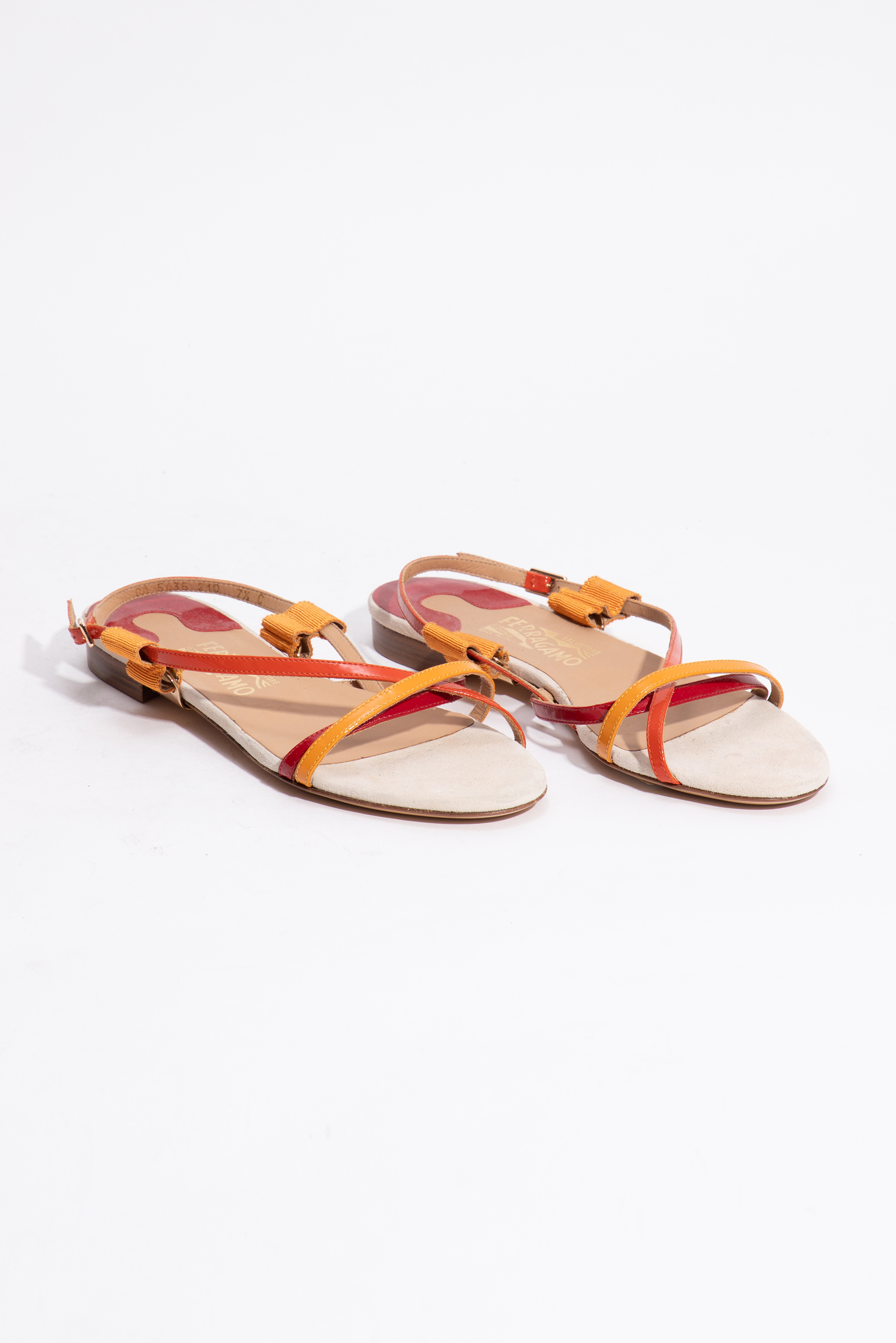 

Billie Two-tone Sandals, Orange