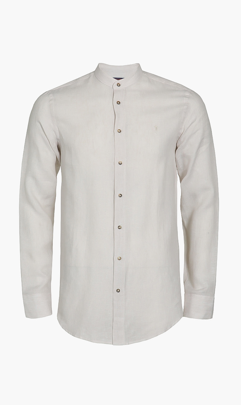 

Plain Linen Shirt, White