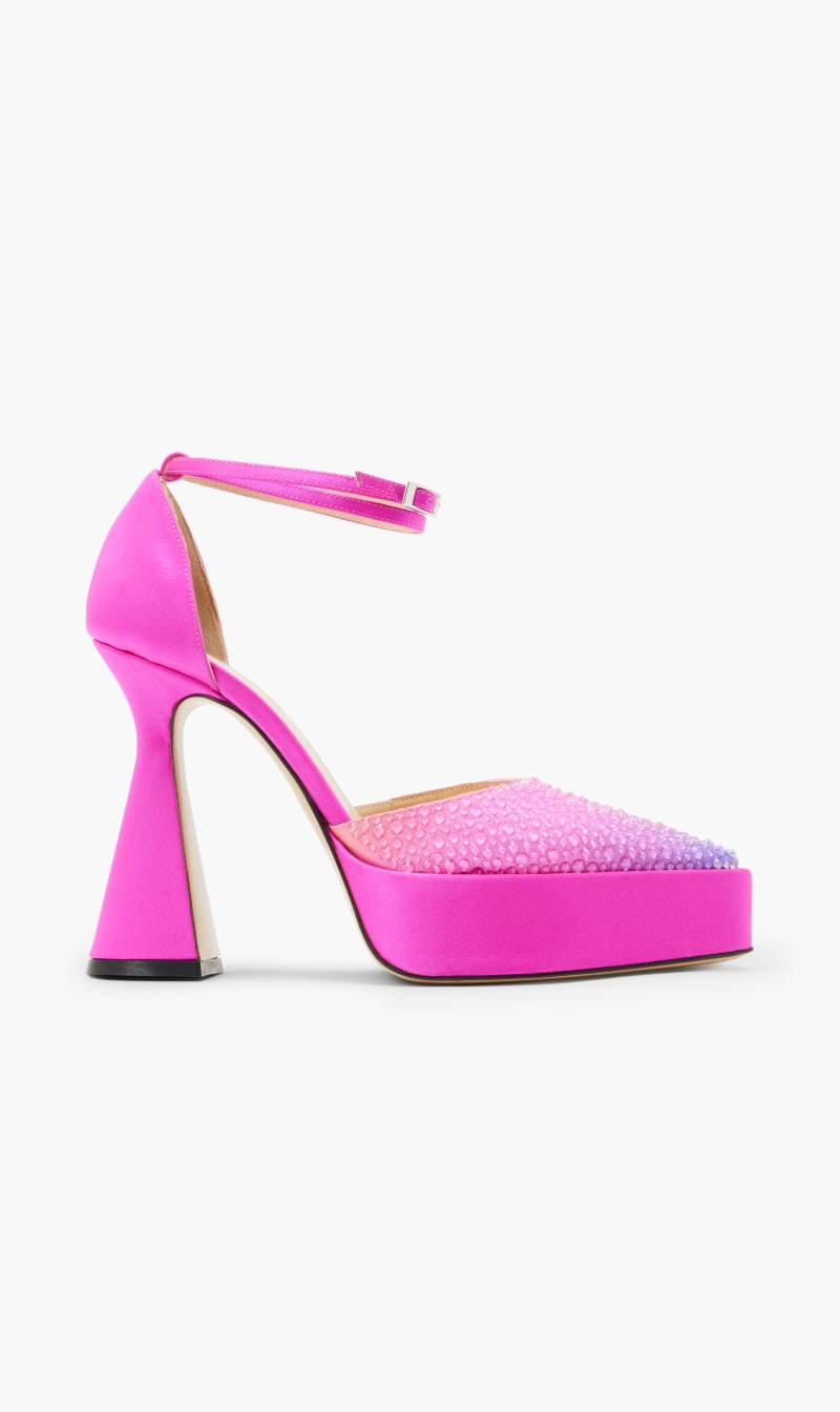

Mach And Mach Pink Crystalized Platform Pumps for Women | The Deal Outlet