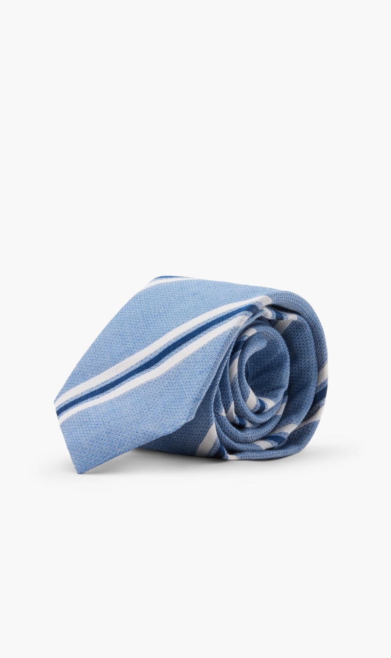 

Hackett London Blue Bold Striped Tie for Men | The Deal Outlet