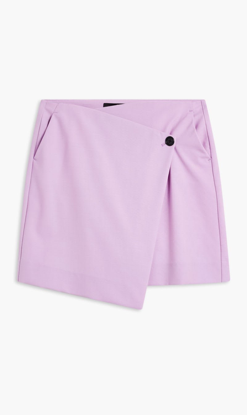 

Karl Lagerfeld Purple Hun Kim' Edit Wrap Skirt for Women | The Deal Outlet