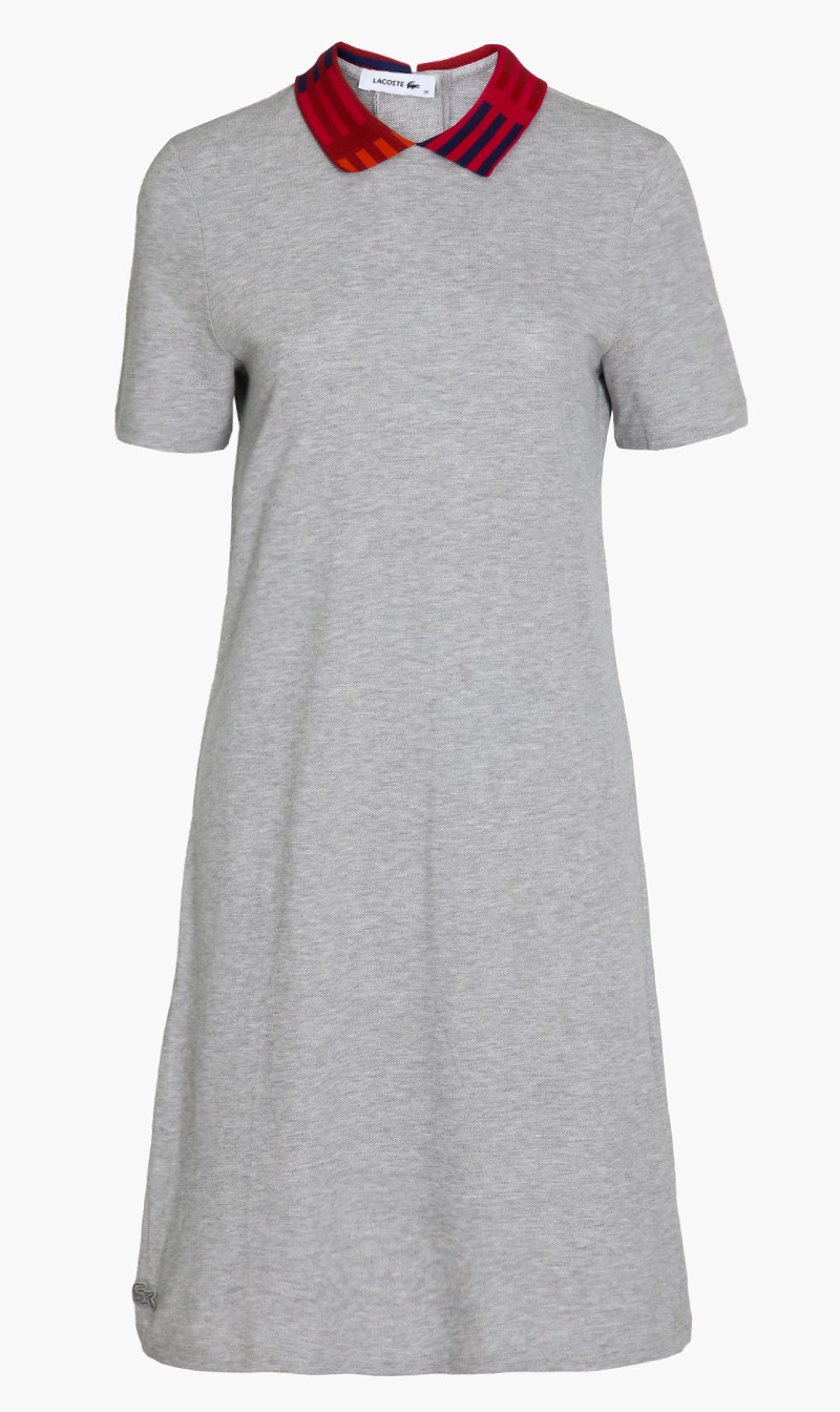 

Lacoste Collar Ribbed Dress