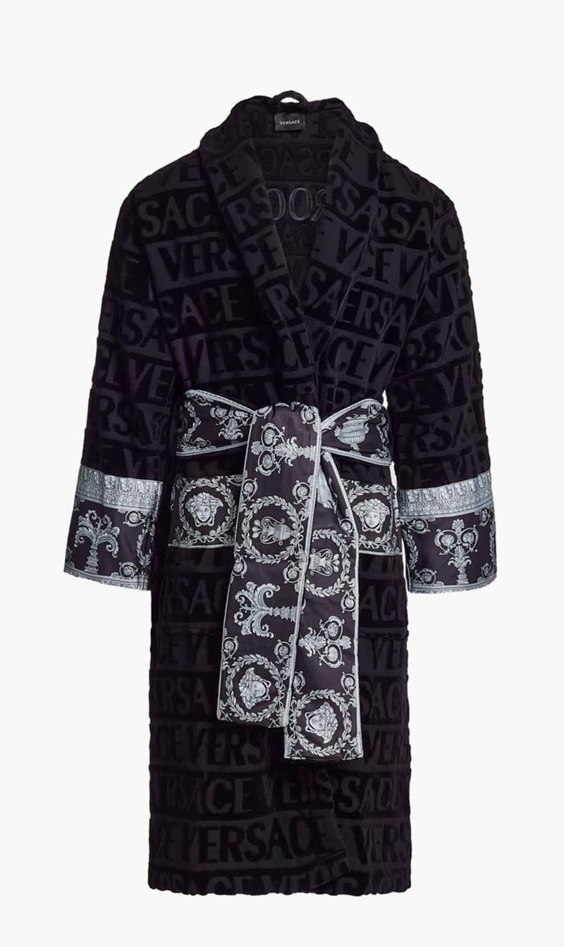 

Versace Black Crystal I Love Baroque Groom Bathrobe Black | The Deal Outlet