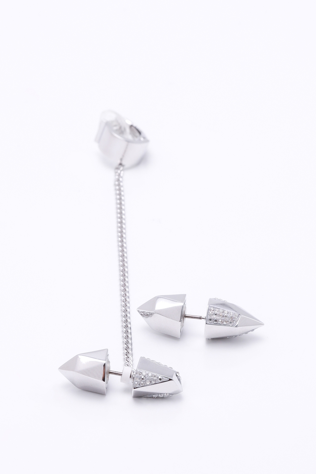 

Swarovski Jean Paul Gaultier For Atelier Swarovski Reversed Hoop Earrings