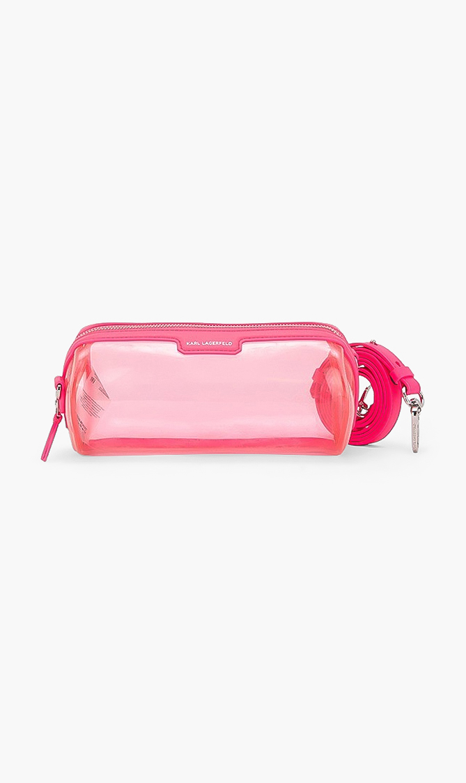 

Karl Lagerfeld K Journey Transparent Barrel Bag