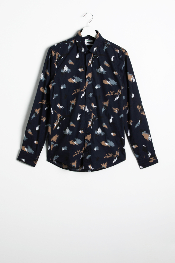 

Kenzo Printed Slim Fit Long Sleeve Shirt