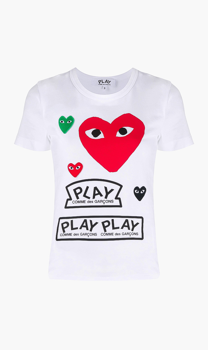 

Play Multi Logo Print T-shirt, White