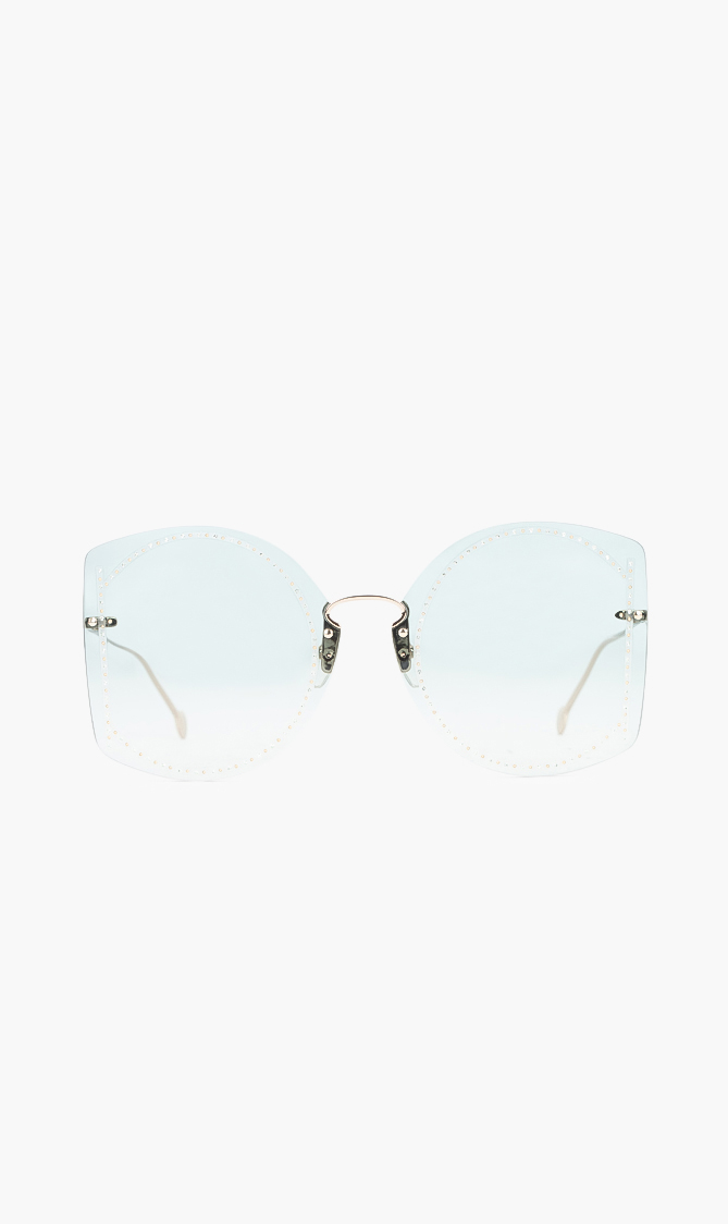

Salvatore Ferragamo Gancini Crystals Embellished Sunglasses