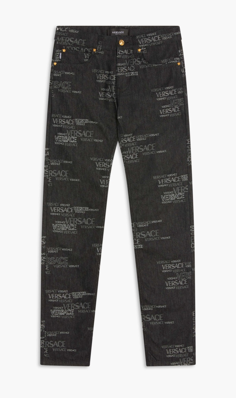 

Logo Jacquard Jeans, Black