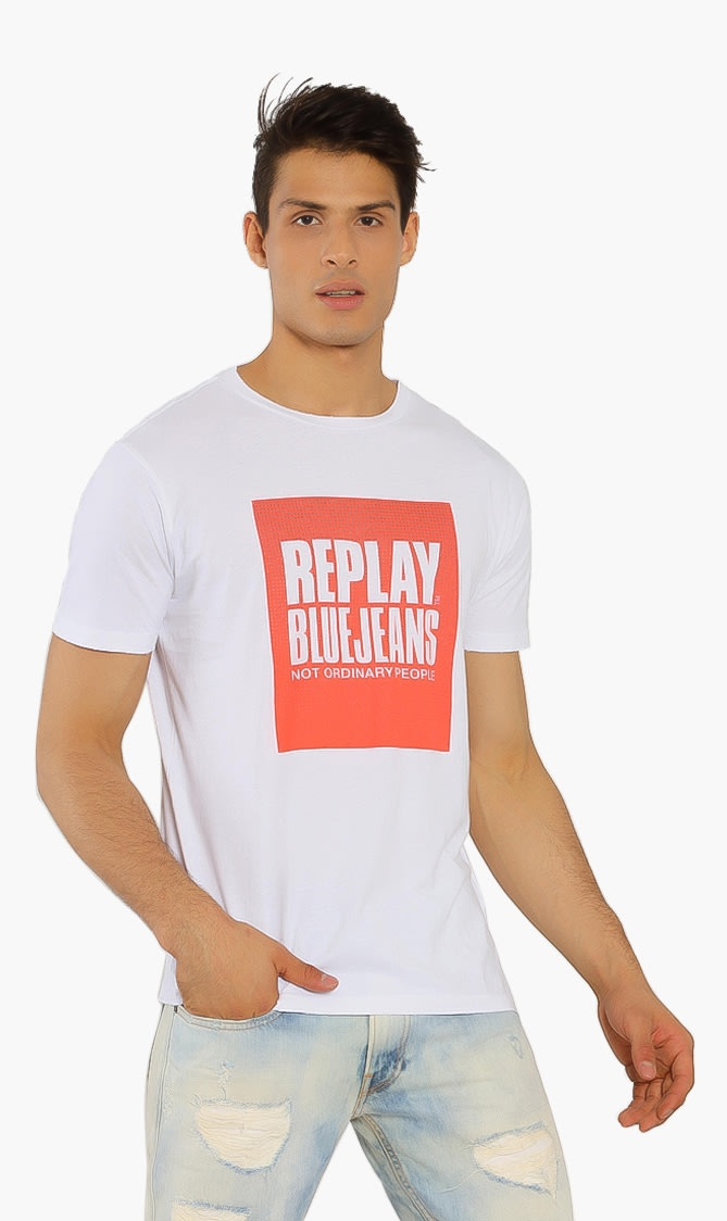 

Reflective Print T-shirt, Black