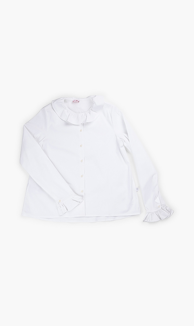 

Il Gufo Ruffled Trim Long Sleeves Shirt