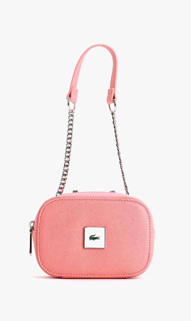 

Lacoste Textured Zipped Small Sling Bag