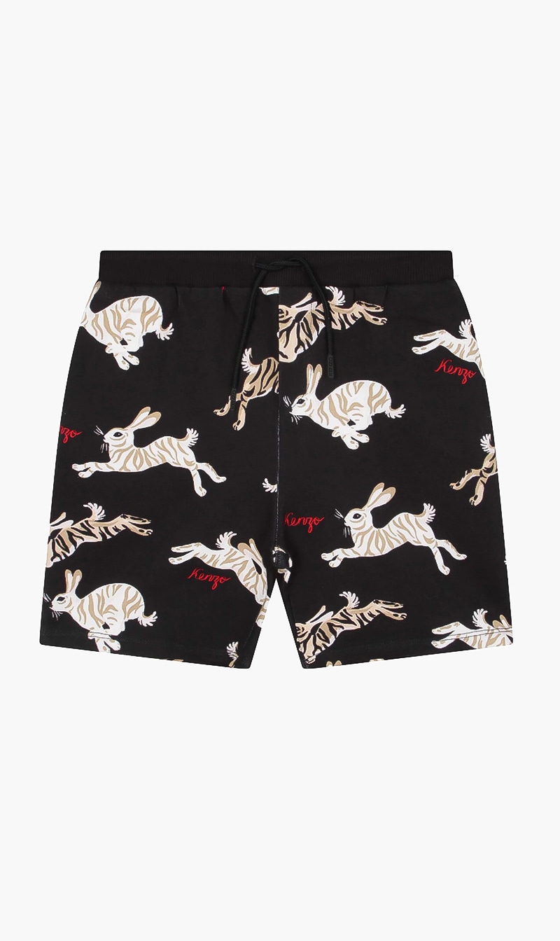 

Kenzo Black Animal Print Shorts for Girls | The Deal Outlet