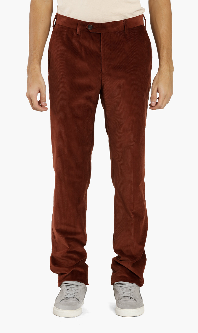 

Plain Corduroy Pants, Red