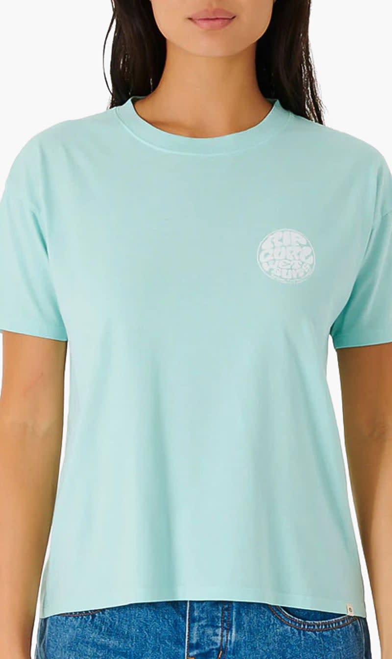Ripcurl Blue Wettie Icon Relaxed T-shirt for Women