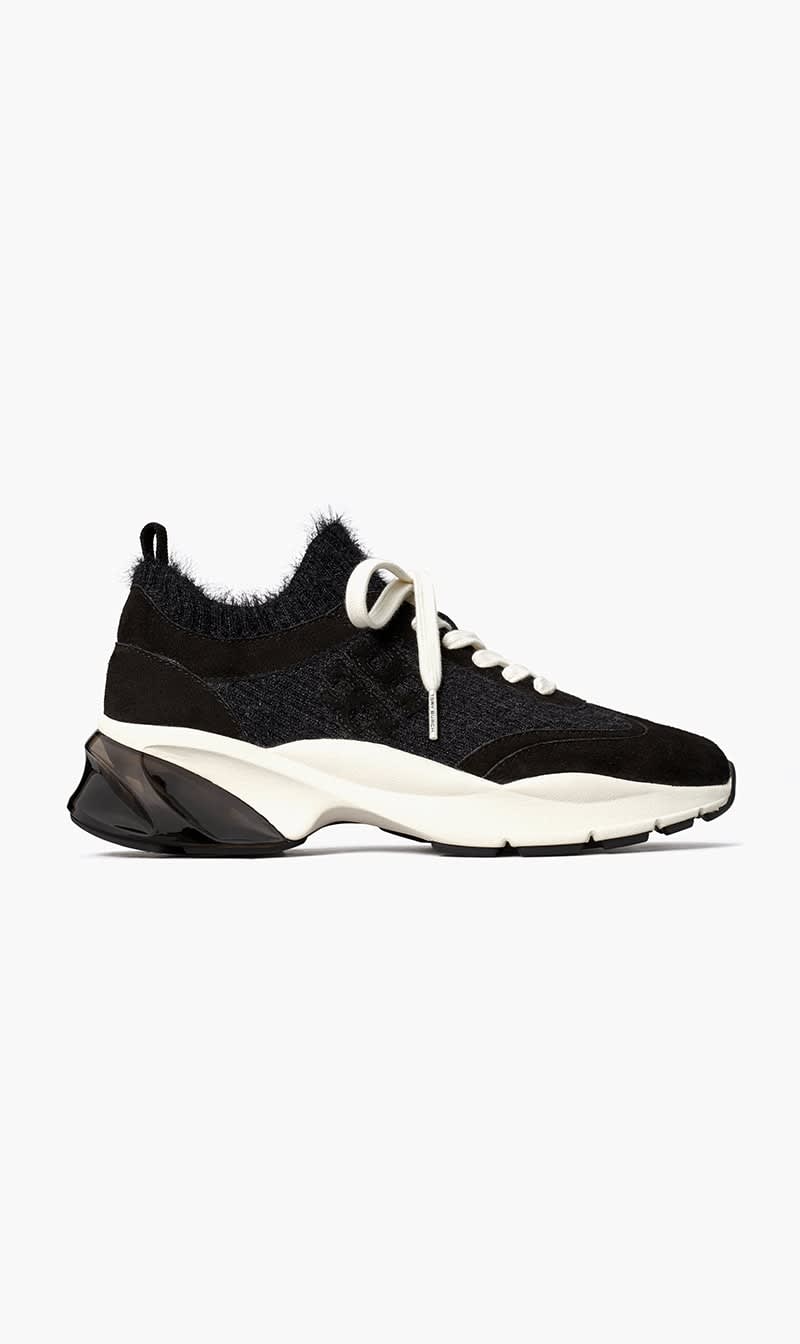 

Tory Burch Black Good Luck Mohair Trainer for Women | The Deal Outlet