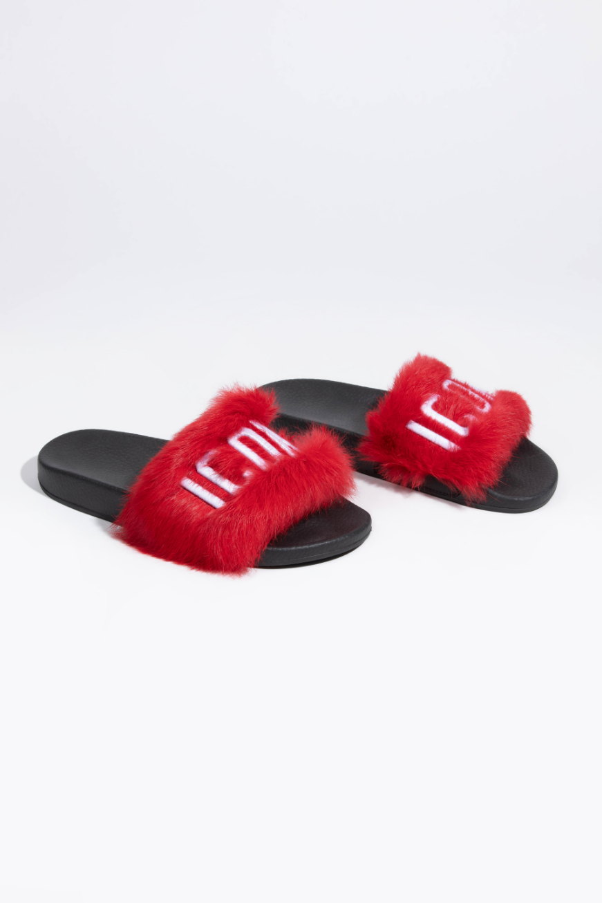 

Dsquared2 Icon Fur Slides