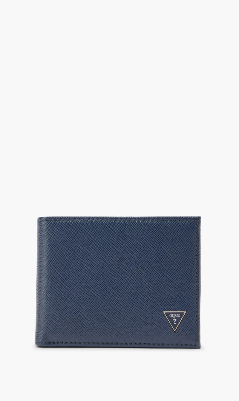 

Guess Blue Certosa Billfold W C for Men | The Deal Outlet