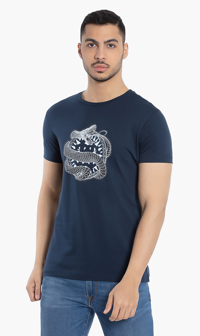 

Roberto Cavalli Snake Studs T-shirt