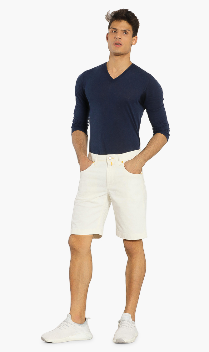 

Jacob Cohen Embroidered Baseball Bat Denim Shorts