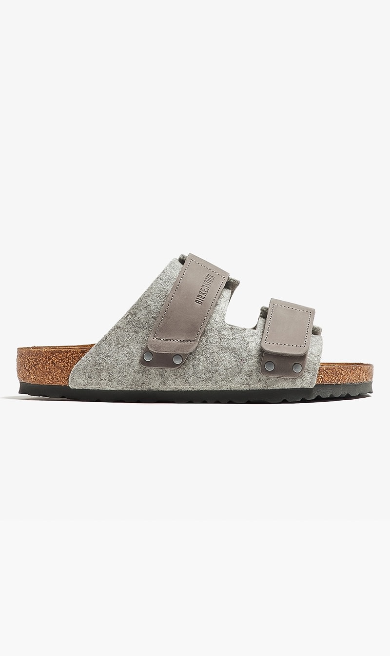 

Birkenstock Grey Uji Regular Width Sandals | The Deal Outlet