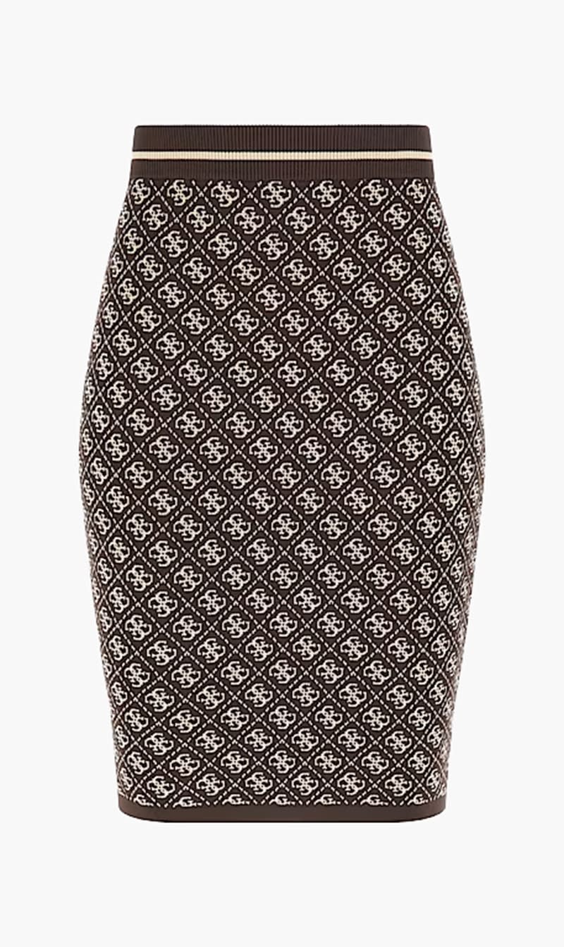 

Guess Brown Logo Sweater Skirt for Women | The Deal Outlet