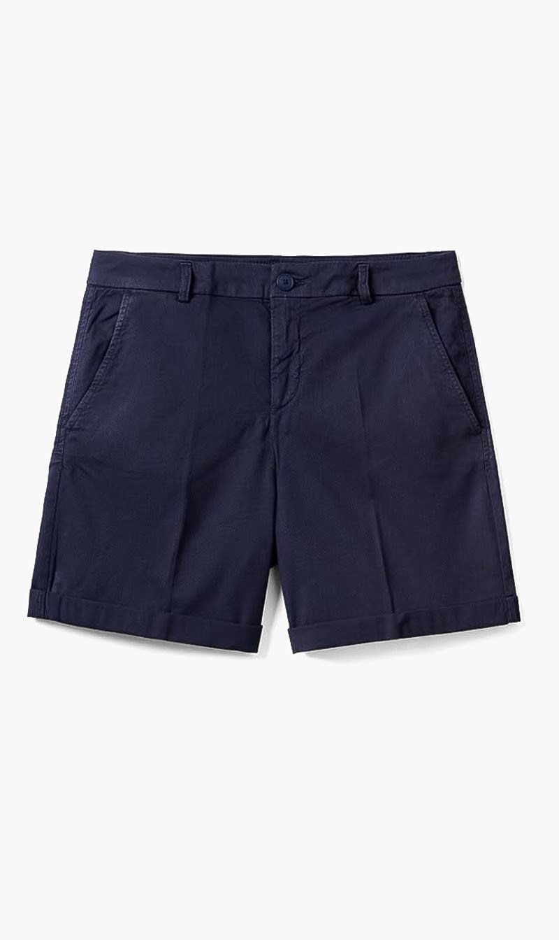 Blue United Colors Of Benetton Pink Stretch Cotton Bermuda Shorts for Women