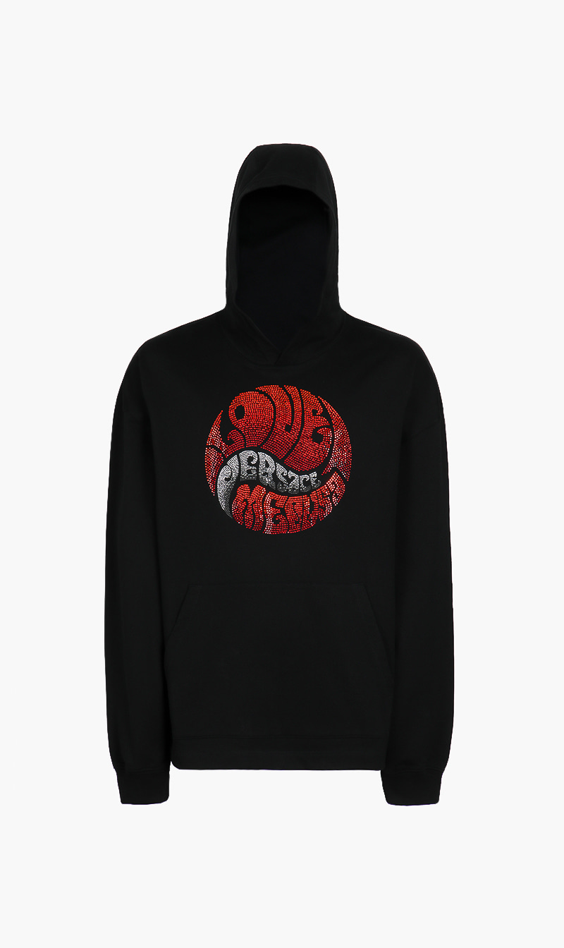 

Studded Logo Hoodie, Black