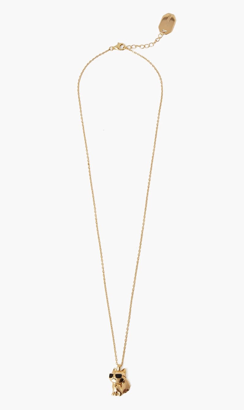 

Karl Lagerfeld Gold Ikonik 20 Choup Necklace for Women | The Deal Outlet