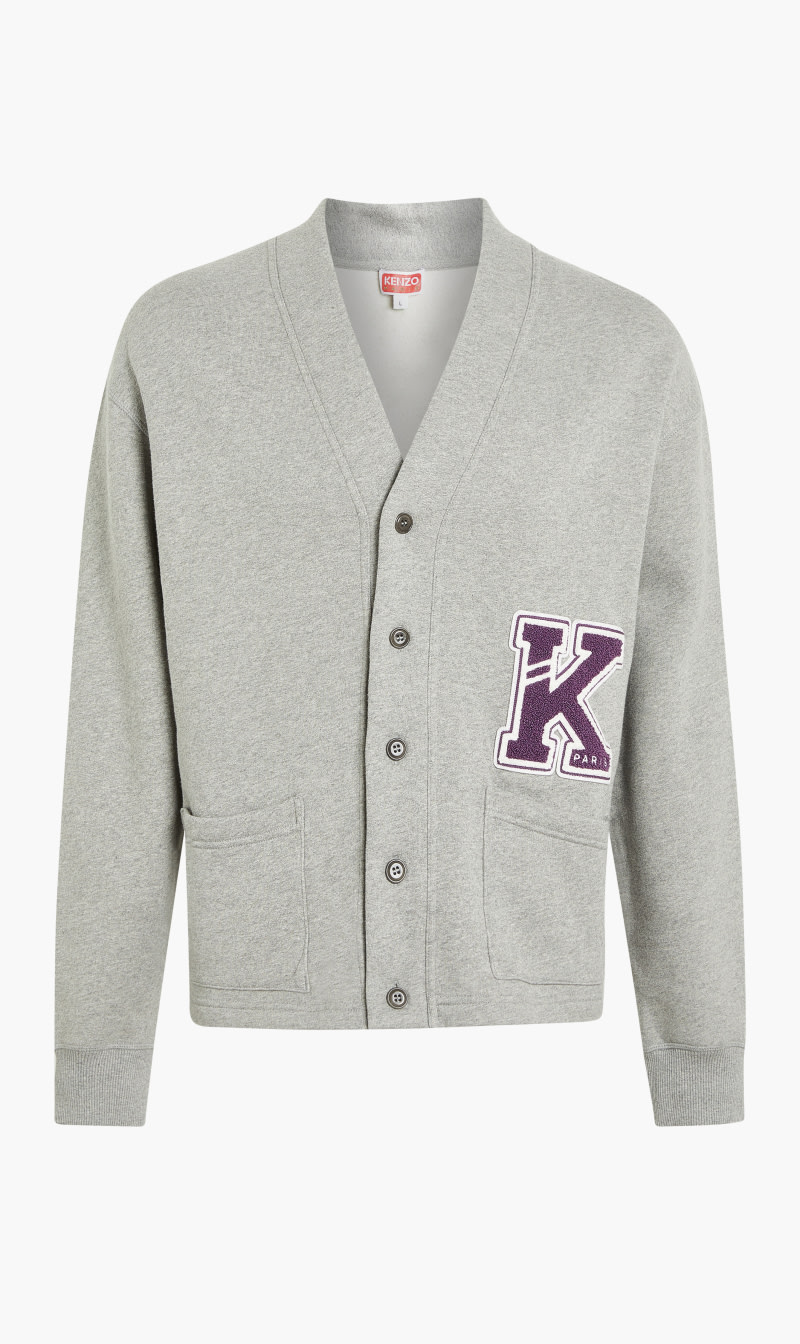 

Kenzo Grey Kenzo College Varsity Cardigan for Men | The Deal Outlet