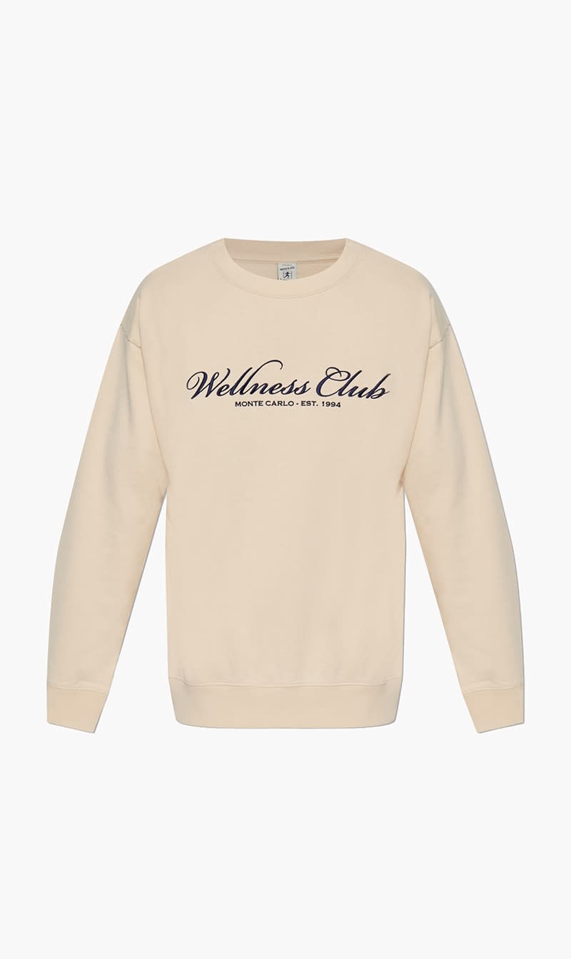 

Sporty & Rich Beige Embroidered Crewneck Sweatshirt for Women | The Deal Outlet