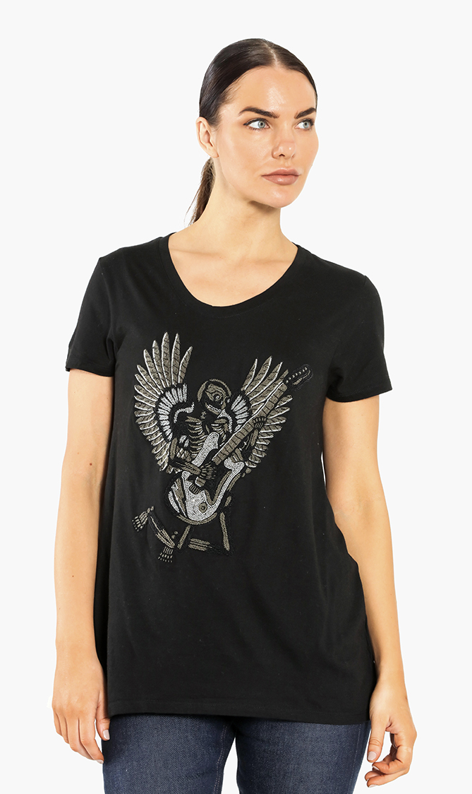 

ZADIG & VOLTAIRE Titan Embroidered T-shirt