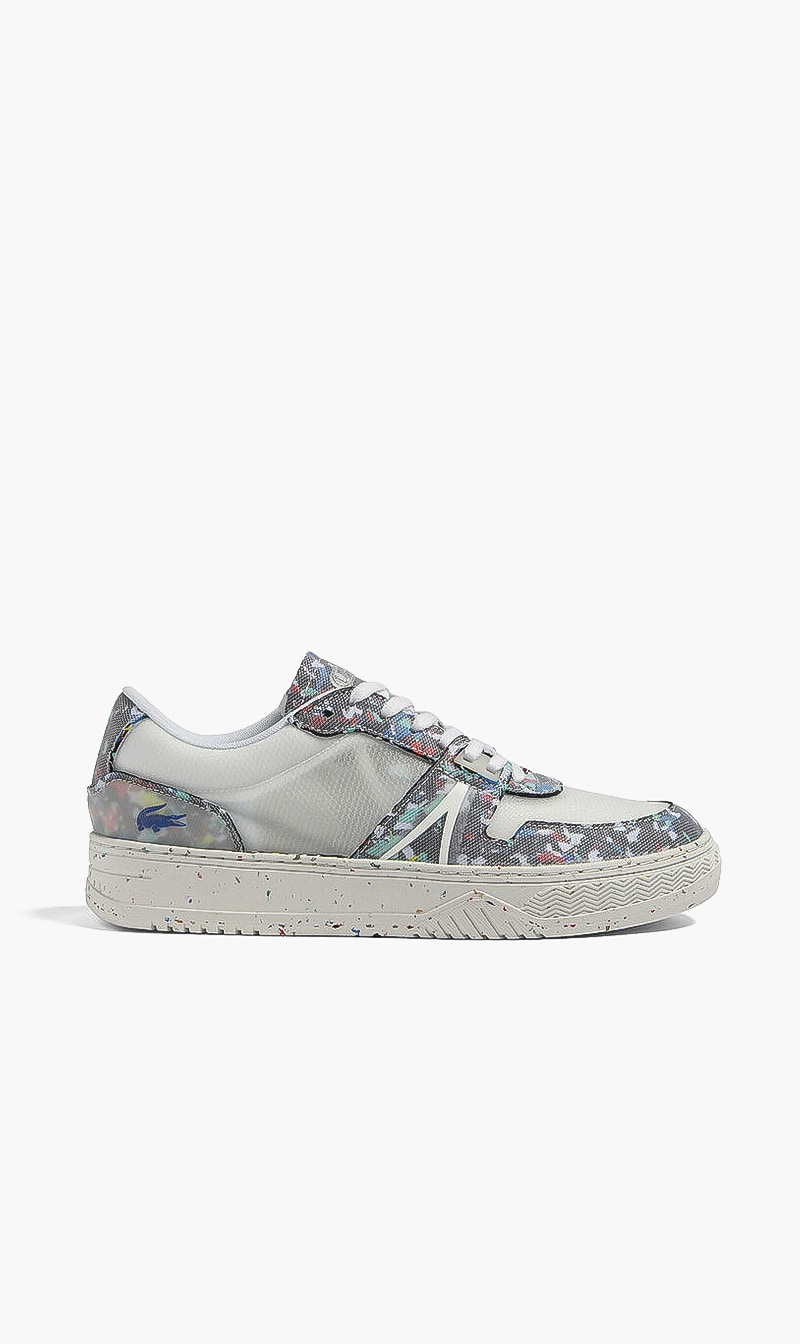 

Lacoste Grey Eco Textile Lace Sneakers for Men | The Deal Outlet