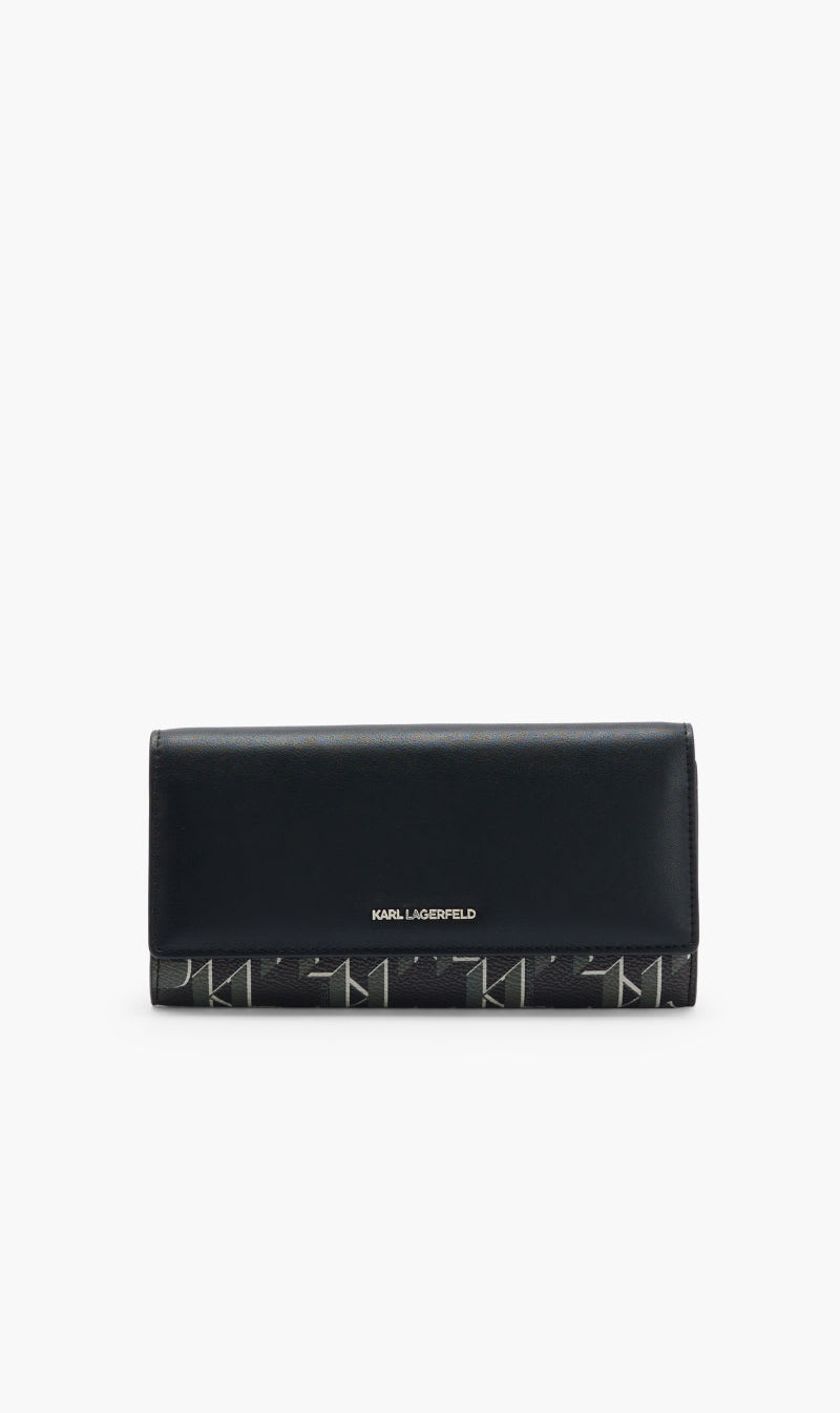 

Karl Lagerfeld Black Kikonik 20 Mono Cc Cont Wllt for Women | The Deal Outlet