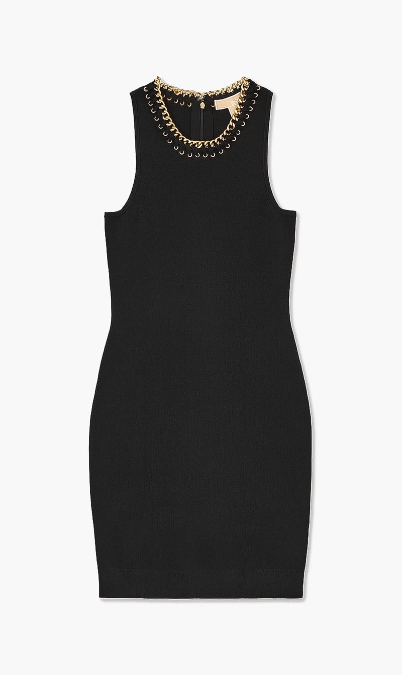 

Michael Kors Black Chain Tank Dress for Women | The Deal Outlet