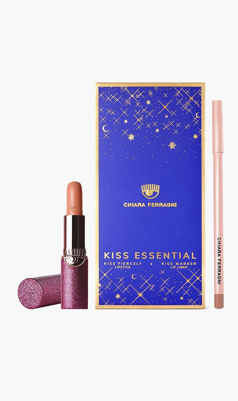 Chiara Ferragni Chiara Ferragni Kiss Essential 09 Lip Kit Kiss Firercely Lipstick Kiss Marker Lip Liner for Women