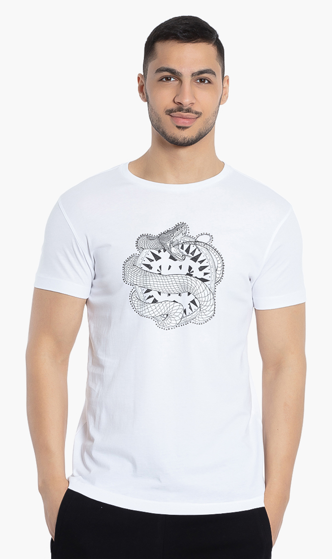 

Roberto Cavalli Snake Studs T-shirt